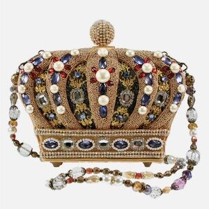 Mary Frances Crown Jewel Embellished Clutch